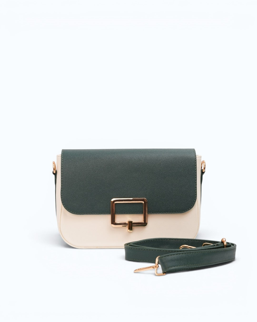 Cartera Nelos - Verde Blanco