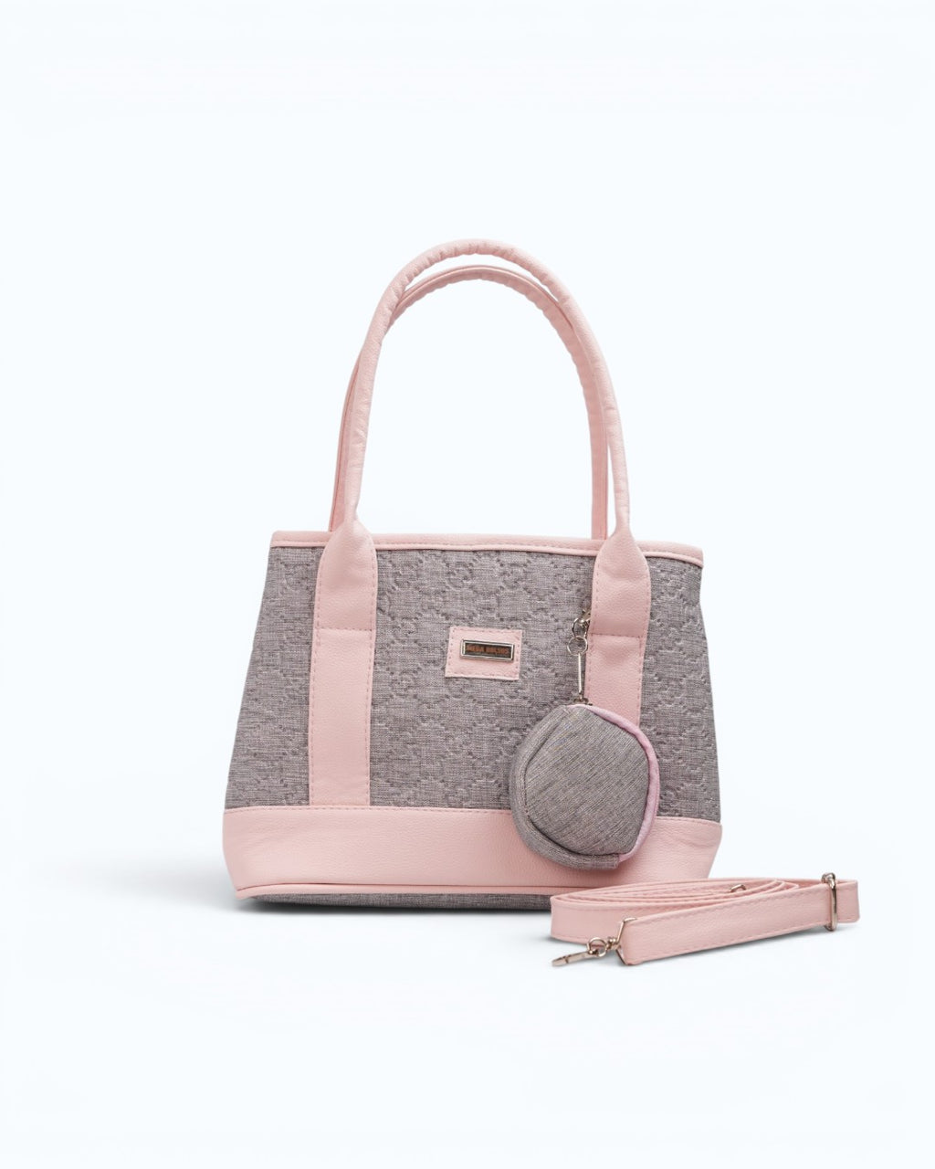 Bolso Playera Mapache - Rosa Gris