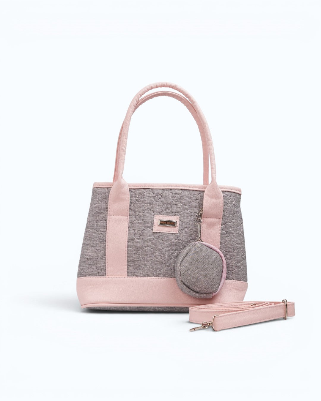 Bolso Playera Mapache - Rosa Gris