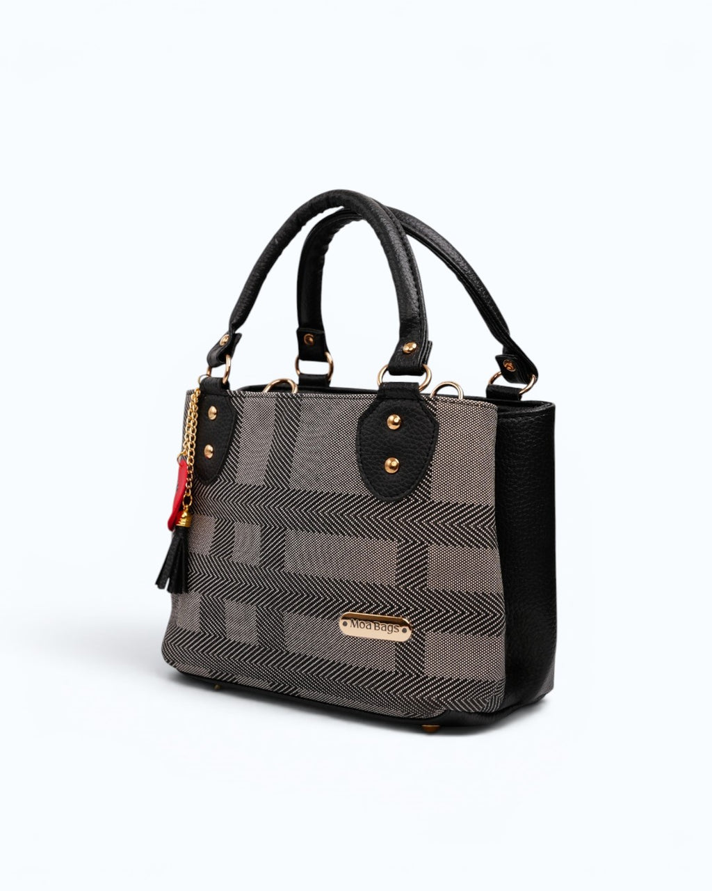 Bolso Doble Gladiador - Gris Lineas