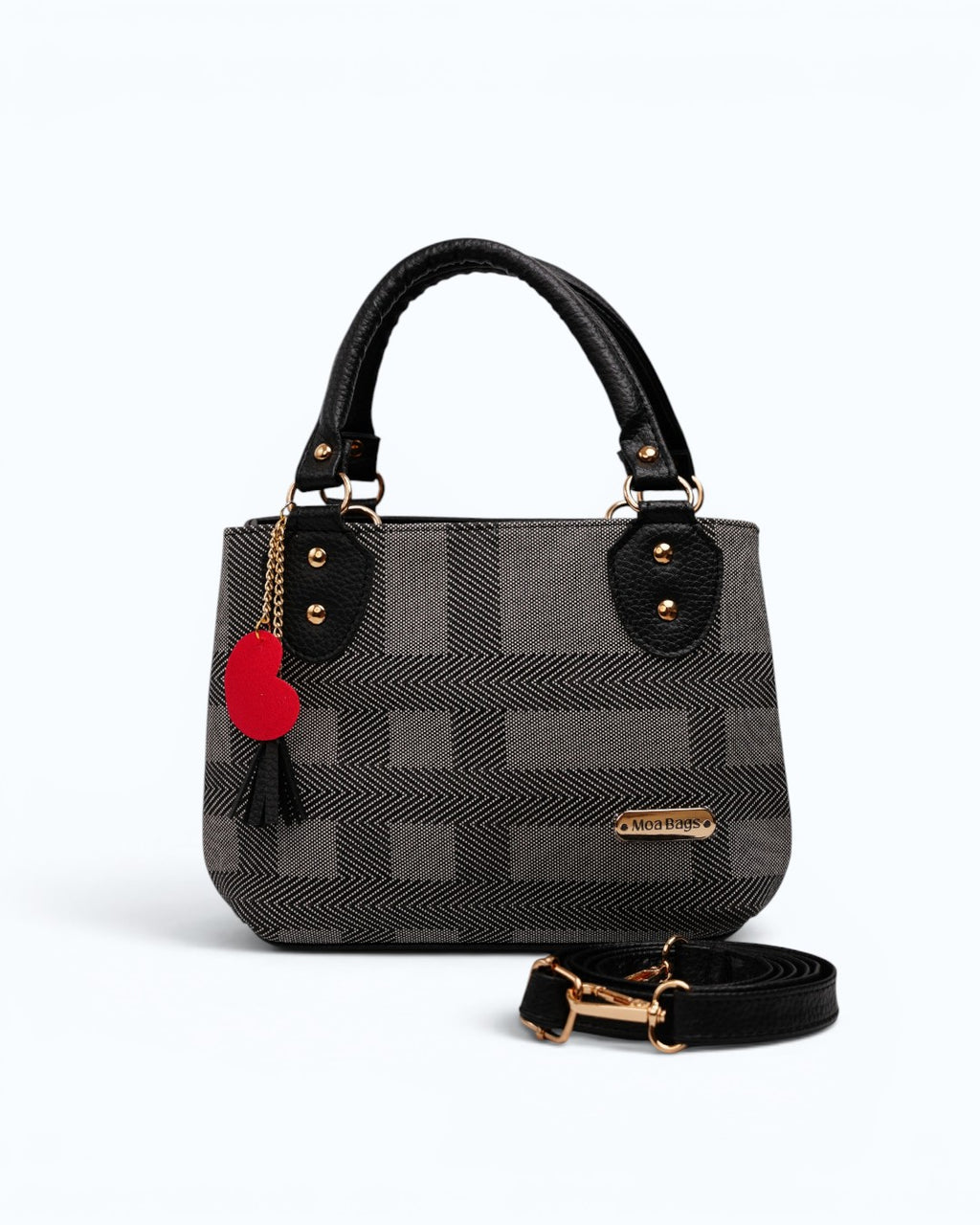 Bolso Doble Gladiador - Gris Lineas