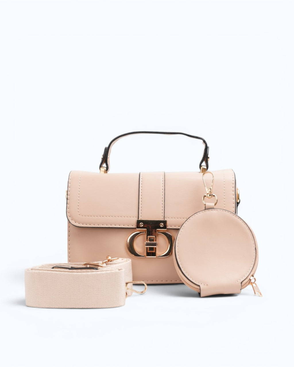 Cartera y Monedero - Crema